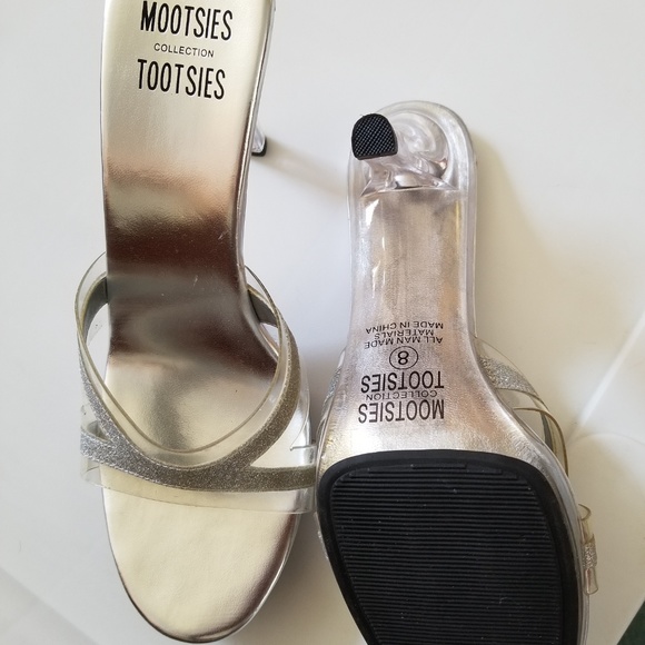 NIB Mootsie Tootsie Cinderella open toe Heels Sz 8 - Picture 2 of 8